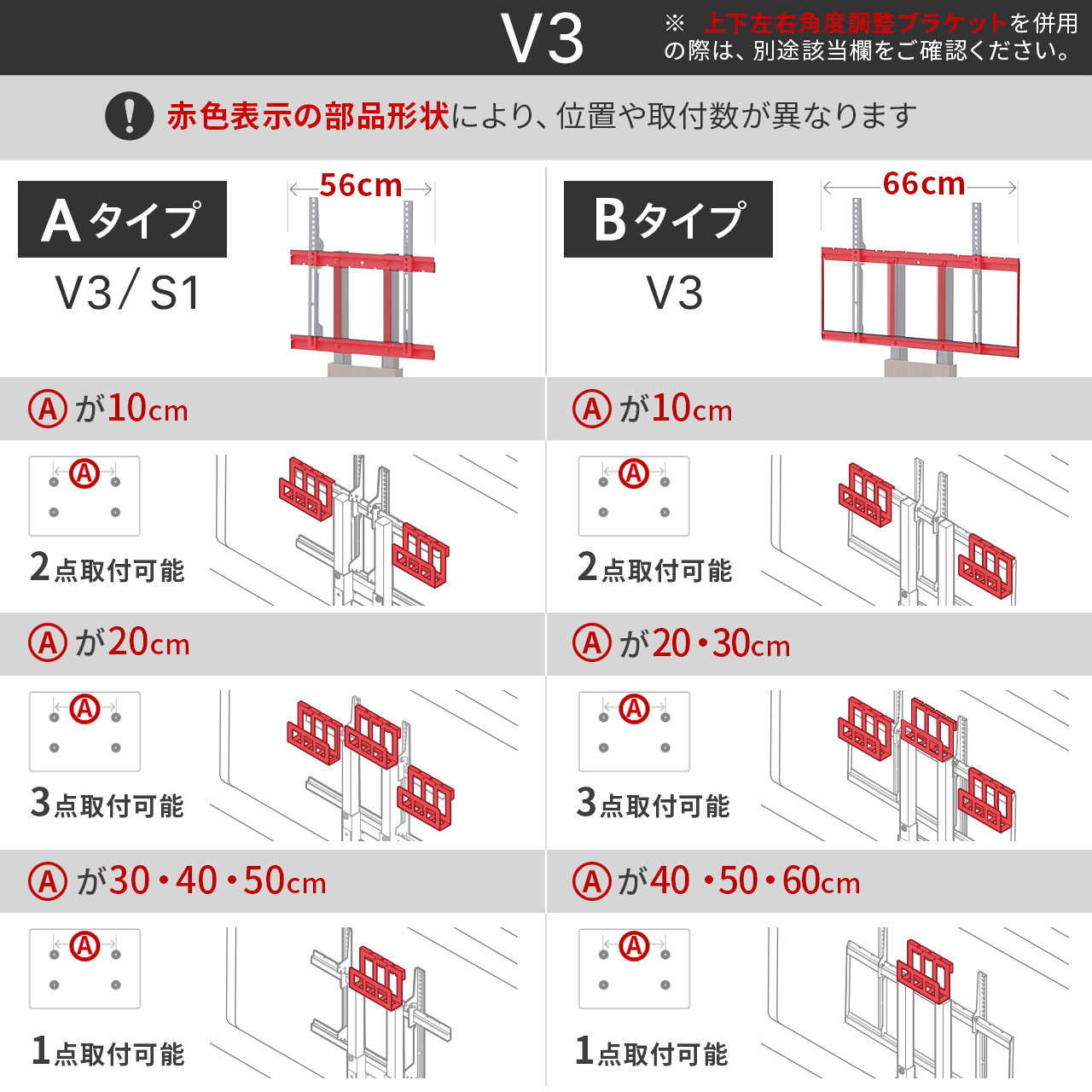 WALLインテリアテレビスタンド全タイプ対応 HDDホルダー